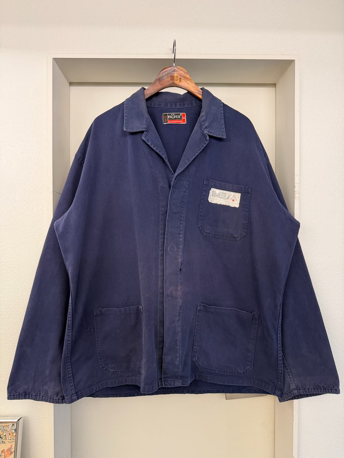 DISTRESSED FADED 1990s EURO WORK 프렌치워크자켓 상품이미지1
