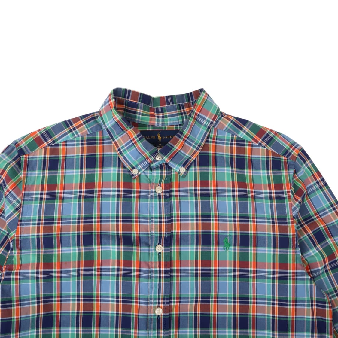 폴로 랄프로렌 블루 마드라스 체크 셔츠 상품이미지2