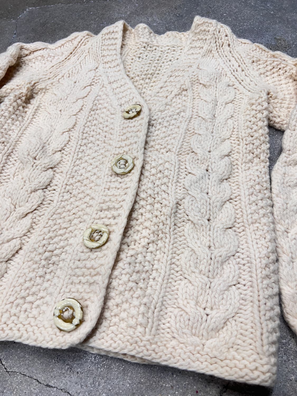 핸드메이드 울 니트 가디건 상품이미지3