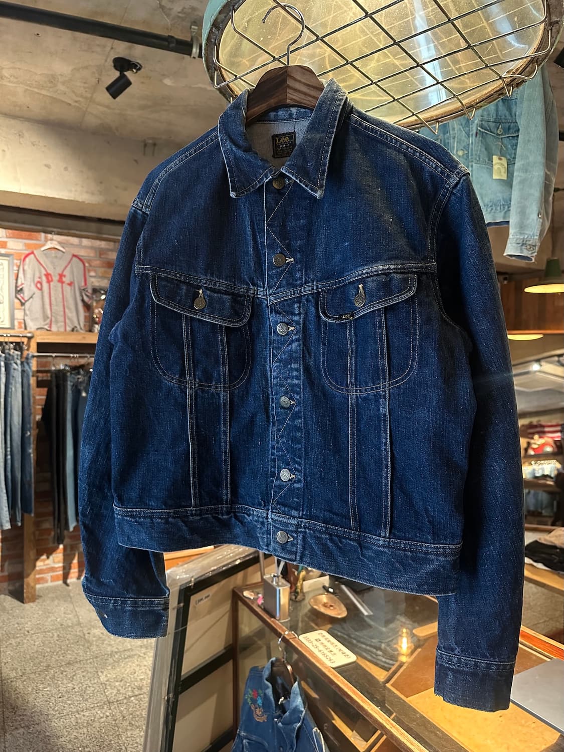 60s USA LEE 101-J 빈티지 리 데님 트러커 자켓 상품이미지2