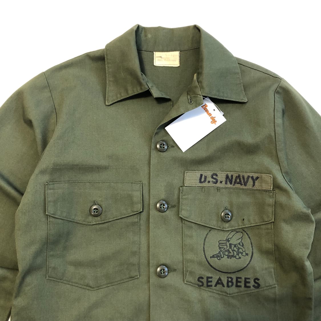 70s US Army 퍼티그 셔츠 민트급 상품이미지3