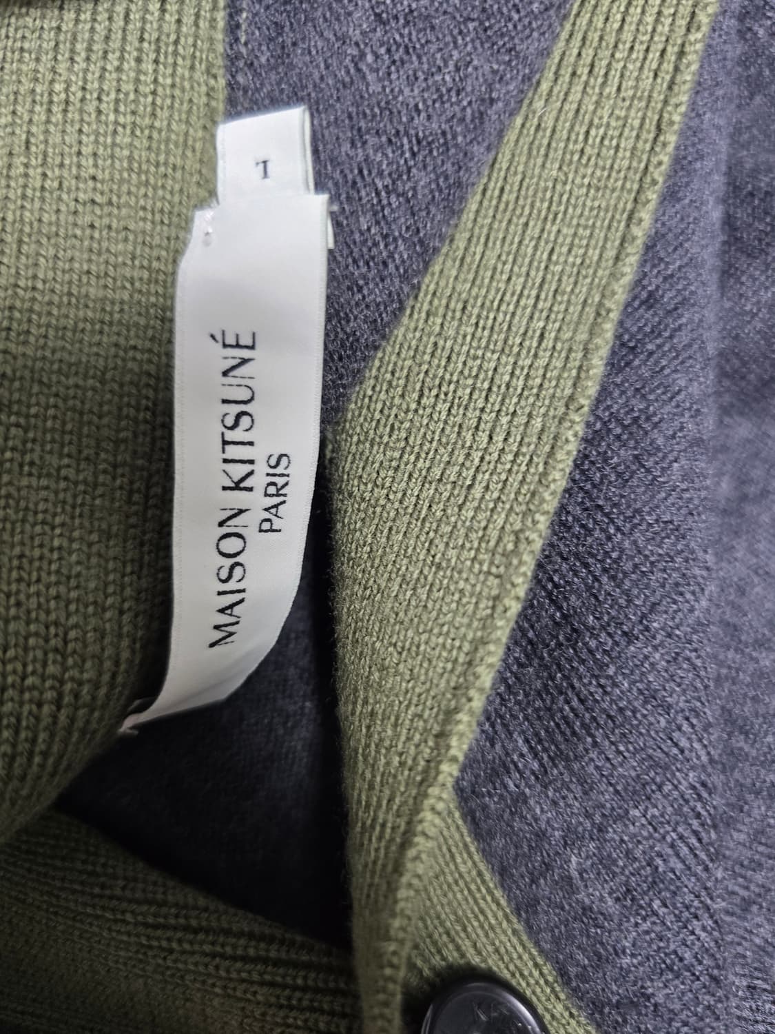 메종 키츠네 Maison Kitsune 폭스 헤드 패치 가디건  상품이미지6