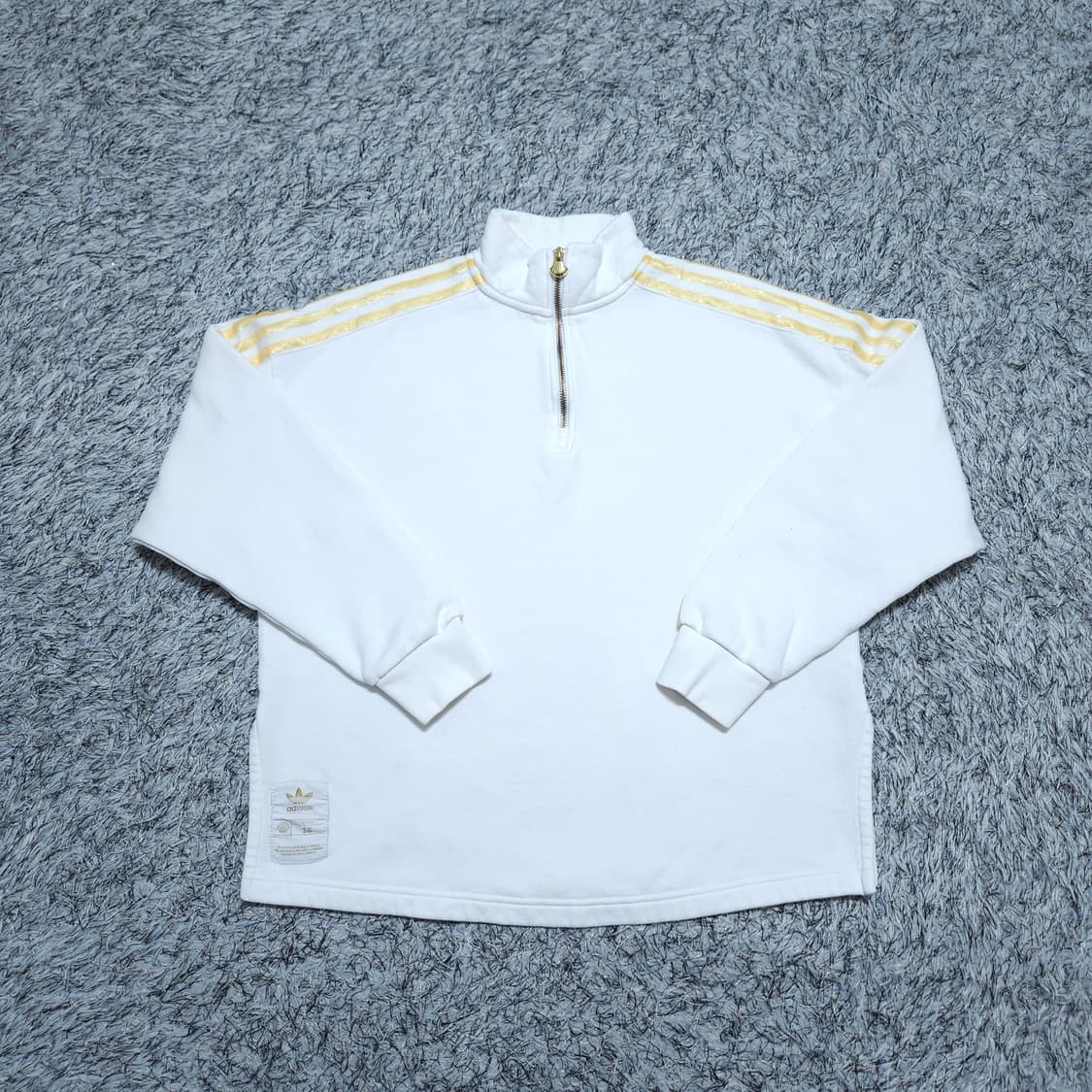 아디다스) M 공용 쿼터집 기모 하프집업맨투맨 / 왕눈이샵 상품이미지1