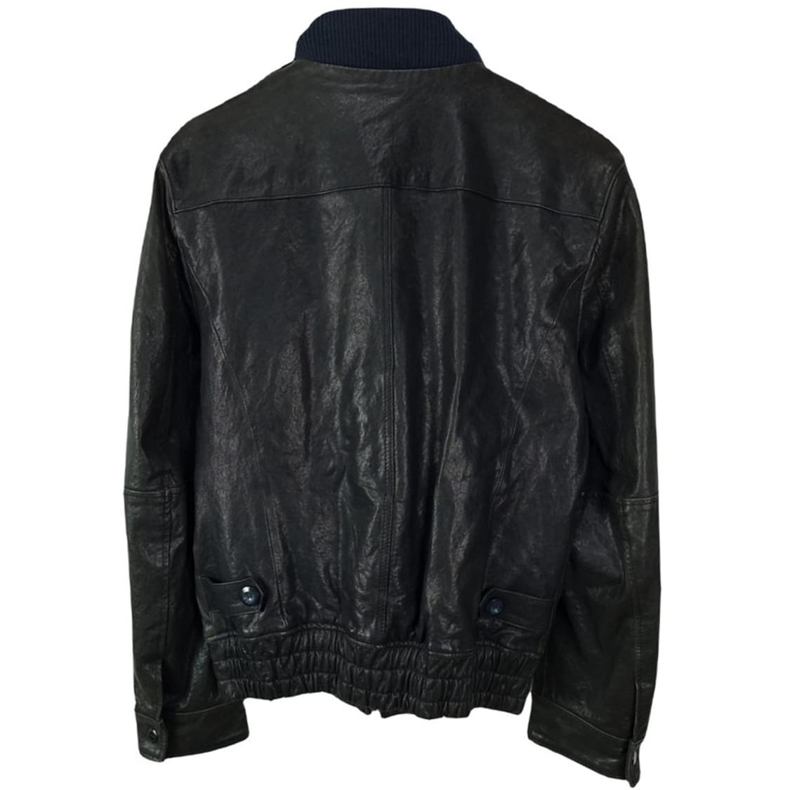 [빈티지] 리얼 램스킨 양가죽 집업 레더 자켓 블랙 M19903 상품이미지3