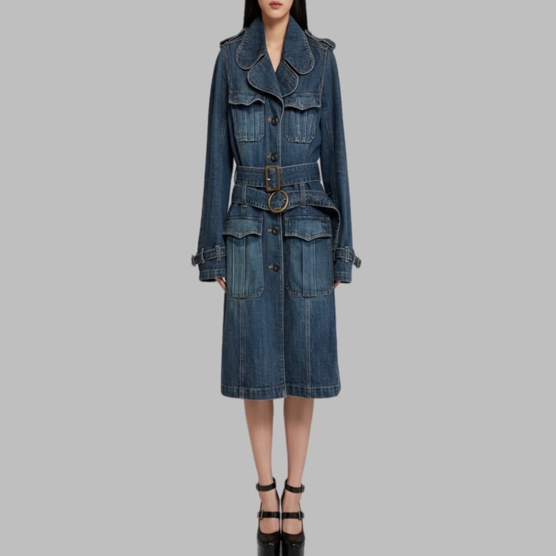 L.G.B 여성 데님 코트 상품이미지1