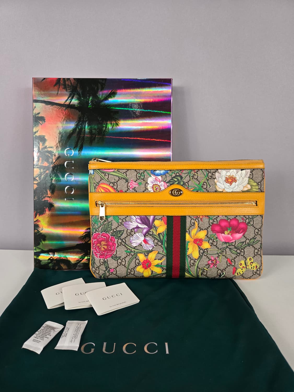 GUCCI 구찌 마몬트 오디피아 플로라 클러치 한정판 가방 플라워 정품 상품이미지1