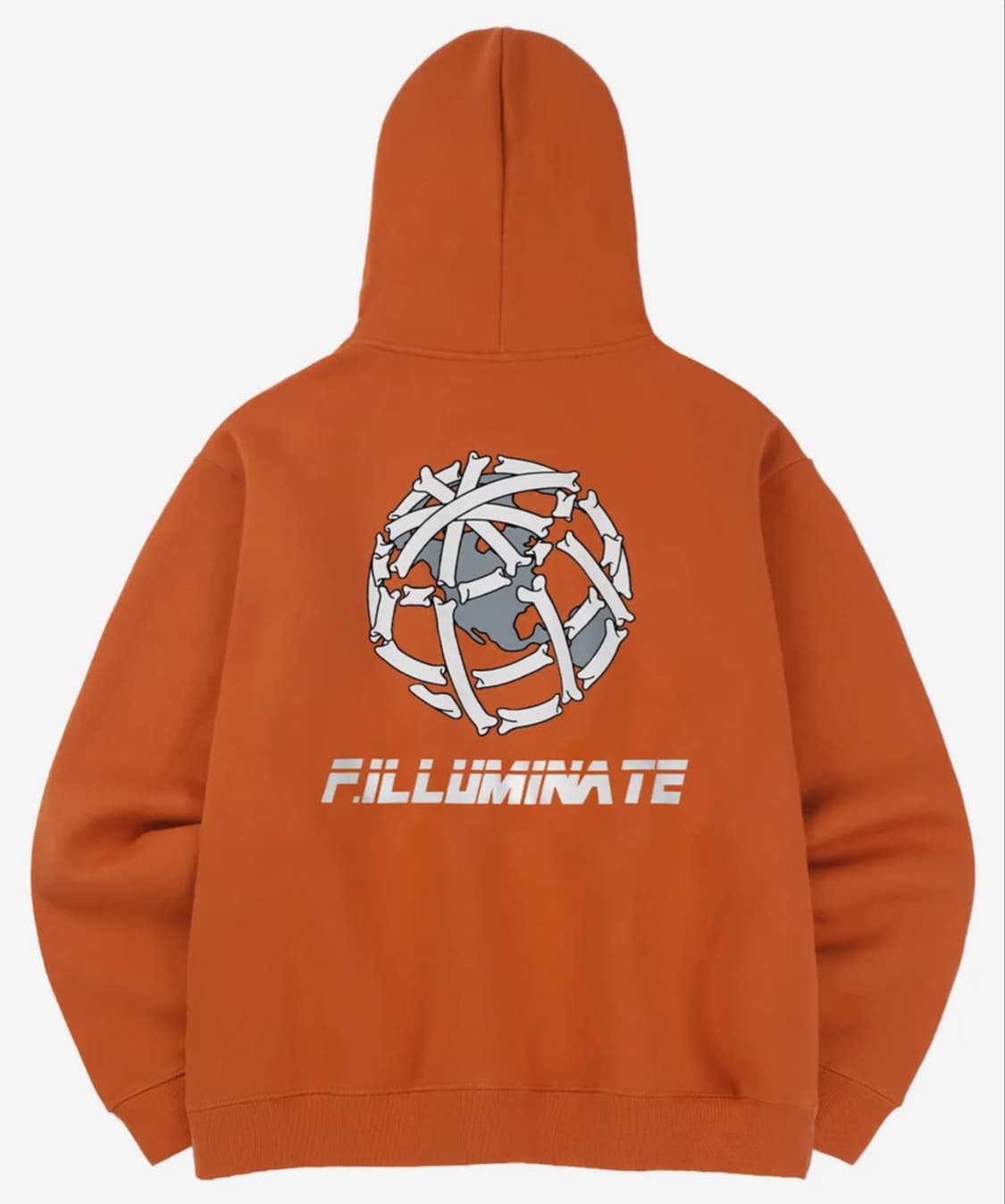 필루미네이트 오렌지 후드티 후드집업 L 상품이미지2