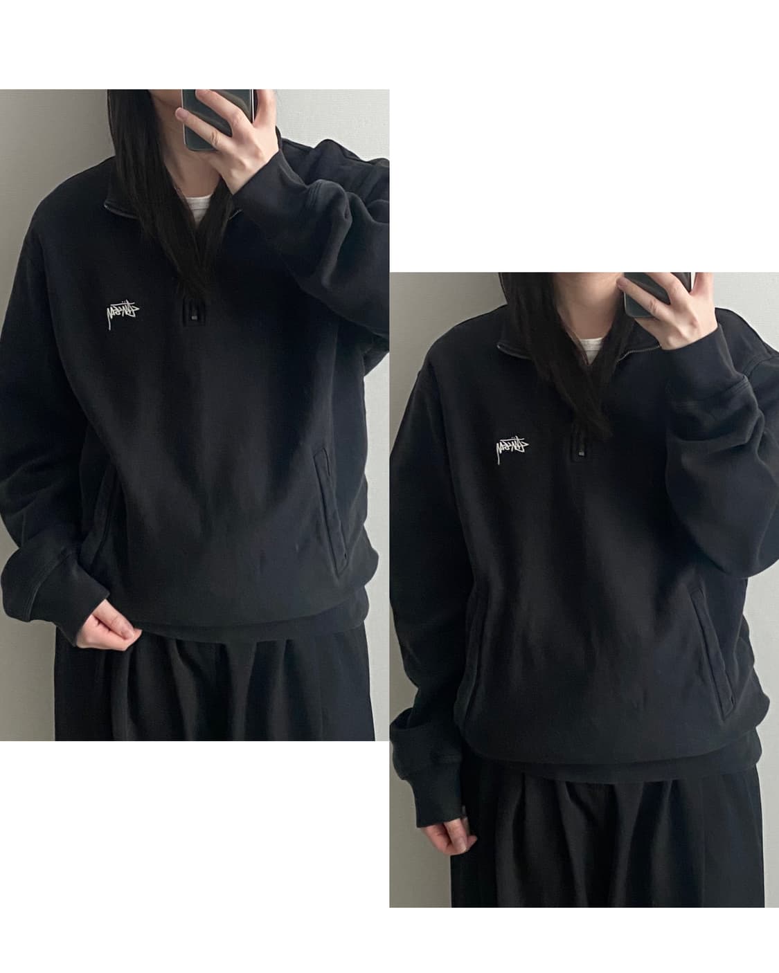 스투시 반집업 맨투맨 상품이미지2