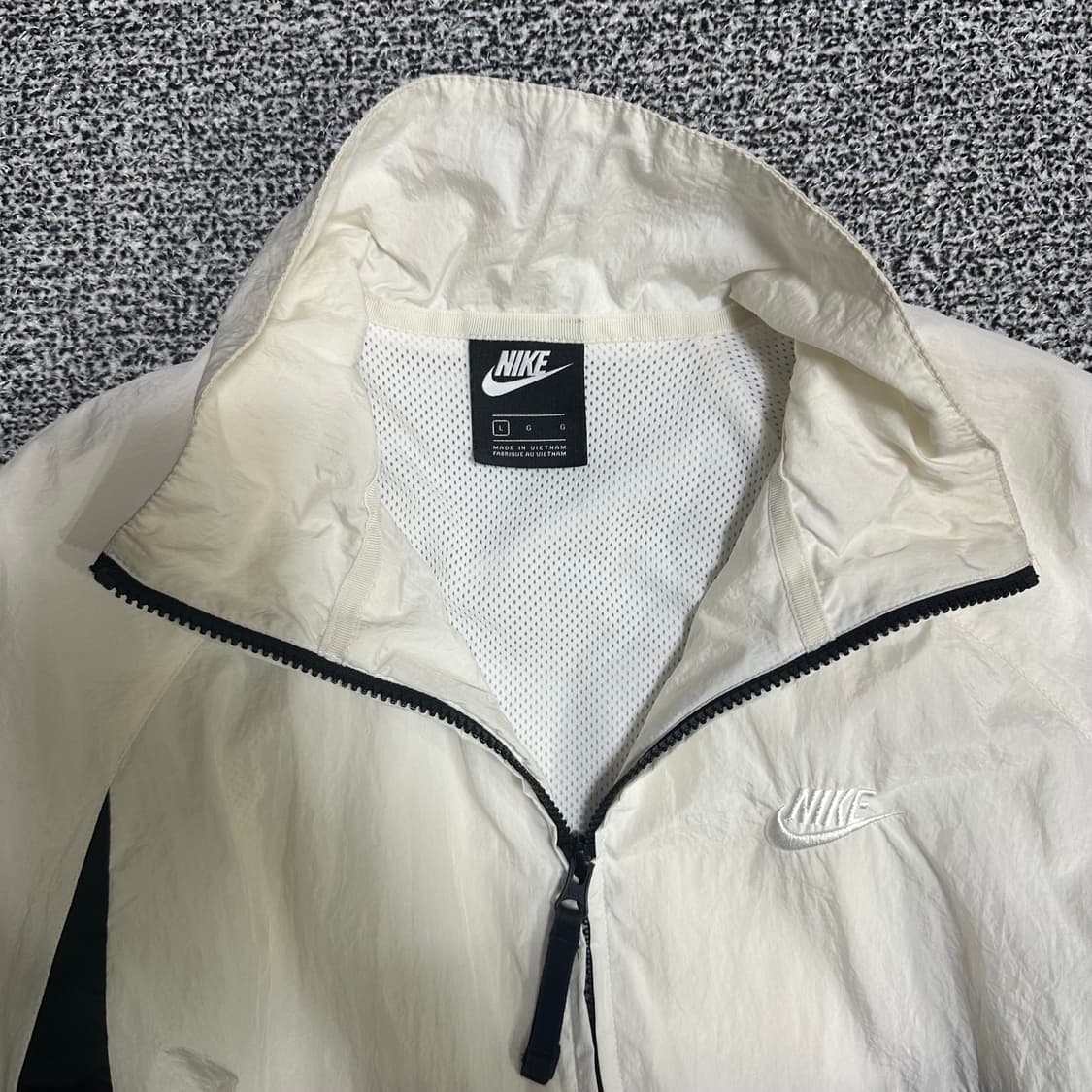 (L) 나이키 빅스우시 바람막이 자켓 화이트/블랙 상품이미지2