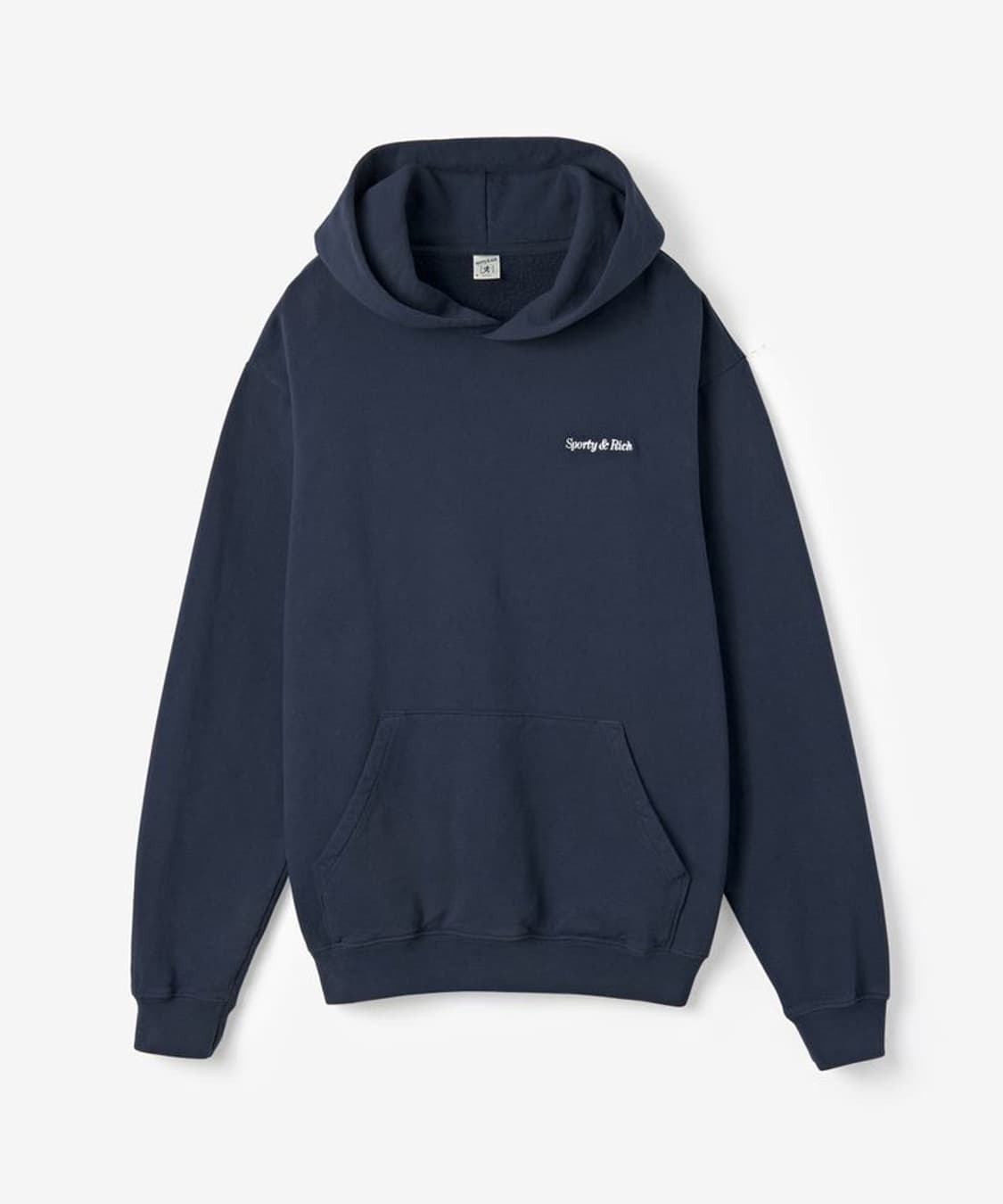스포티앤리치 공용 클래식 로고 후드 네이비 상품이미지1