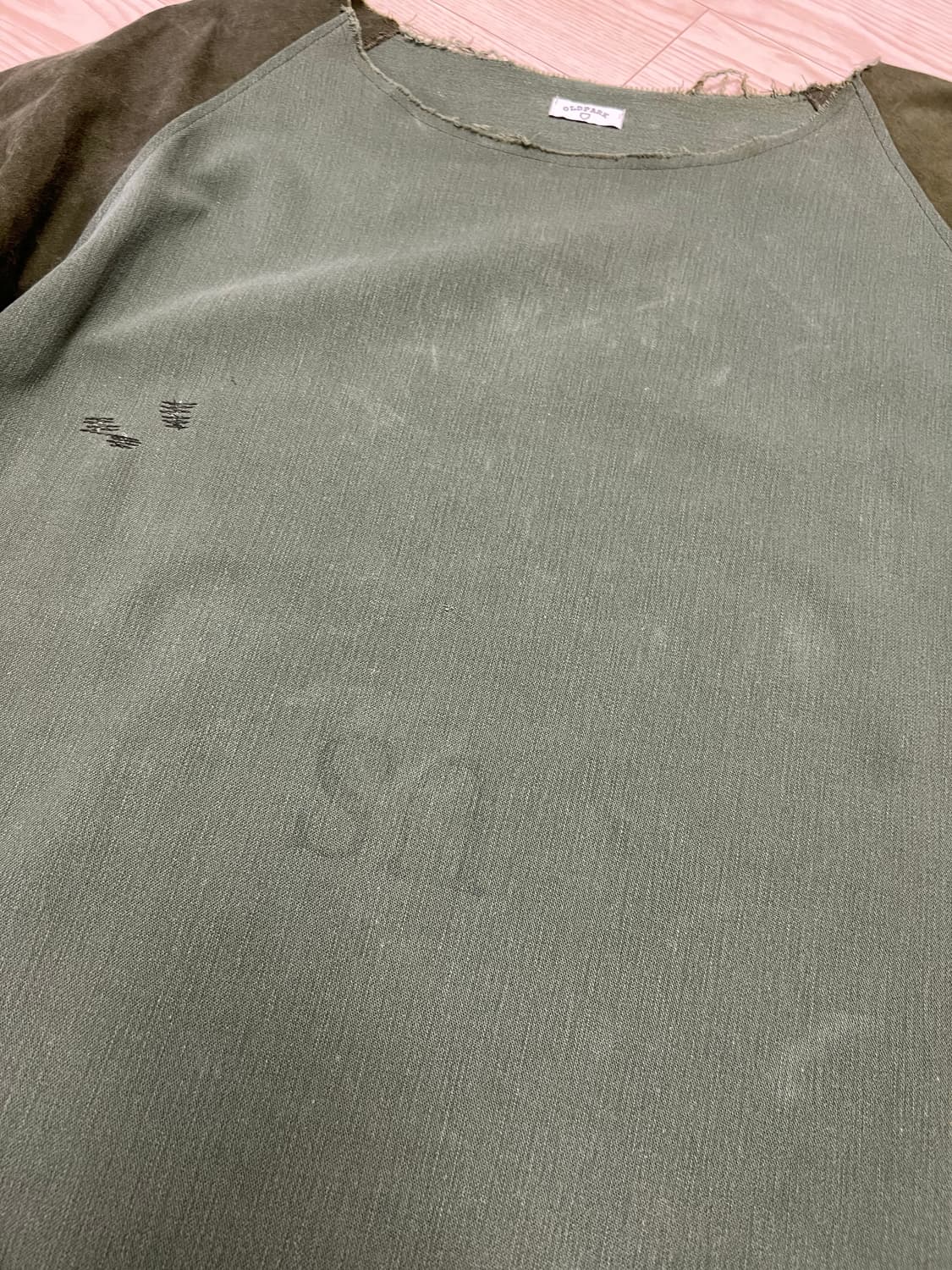 올드파크 / 우븐 패치워크 라운드 아노락 / F 상품이미지4