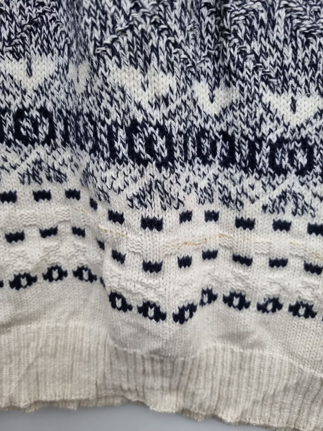 TT&CO 빈티지 에스닉 베이지 니트 코튼 100% 상품이미지6