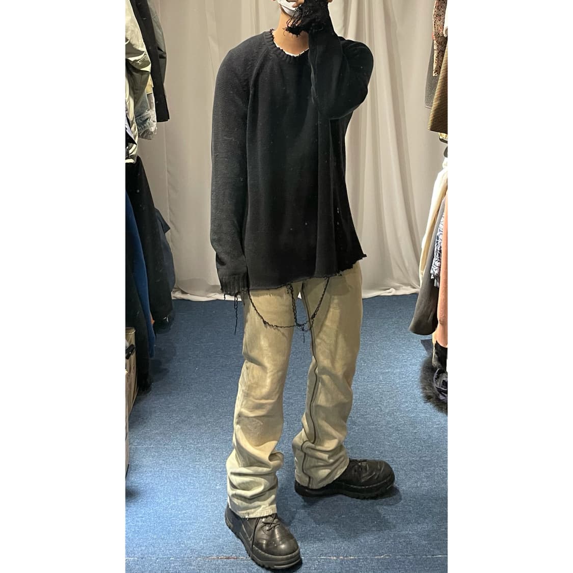 Diesel Zatiny 인사이드 라인 디테일 팬츠 상품이미지2