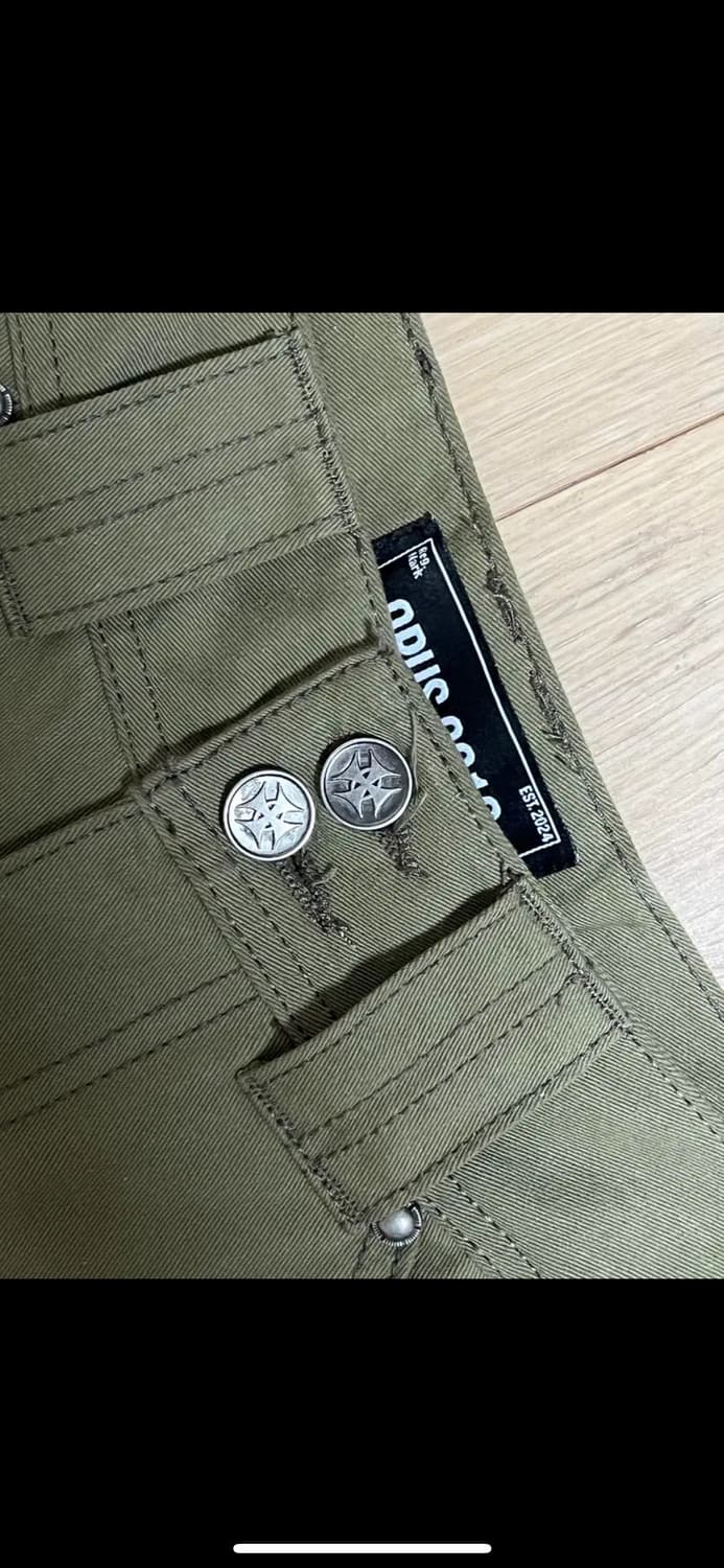 오퍼스0012 멜티드 코튼팬츠 카키 상품이미지3