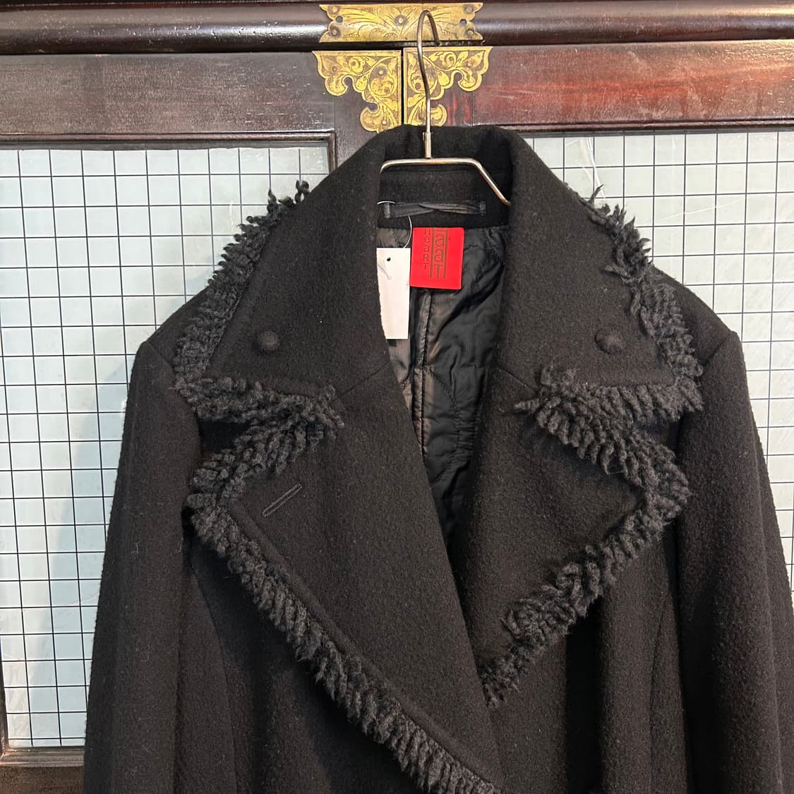 예악중)이세이 미야케 haat 퍼 트리밍 울 코트 상품이미지5