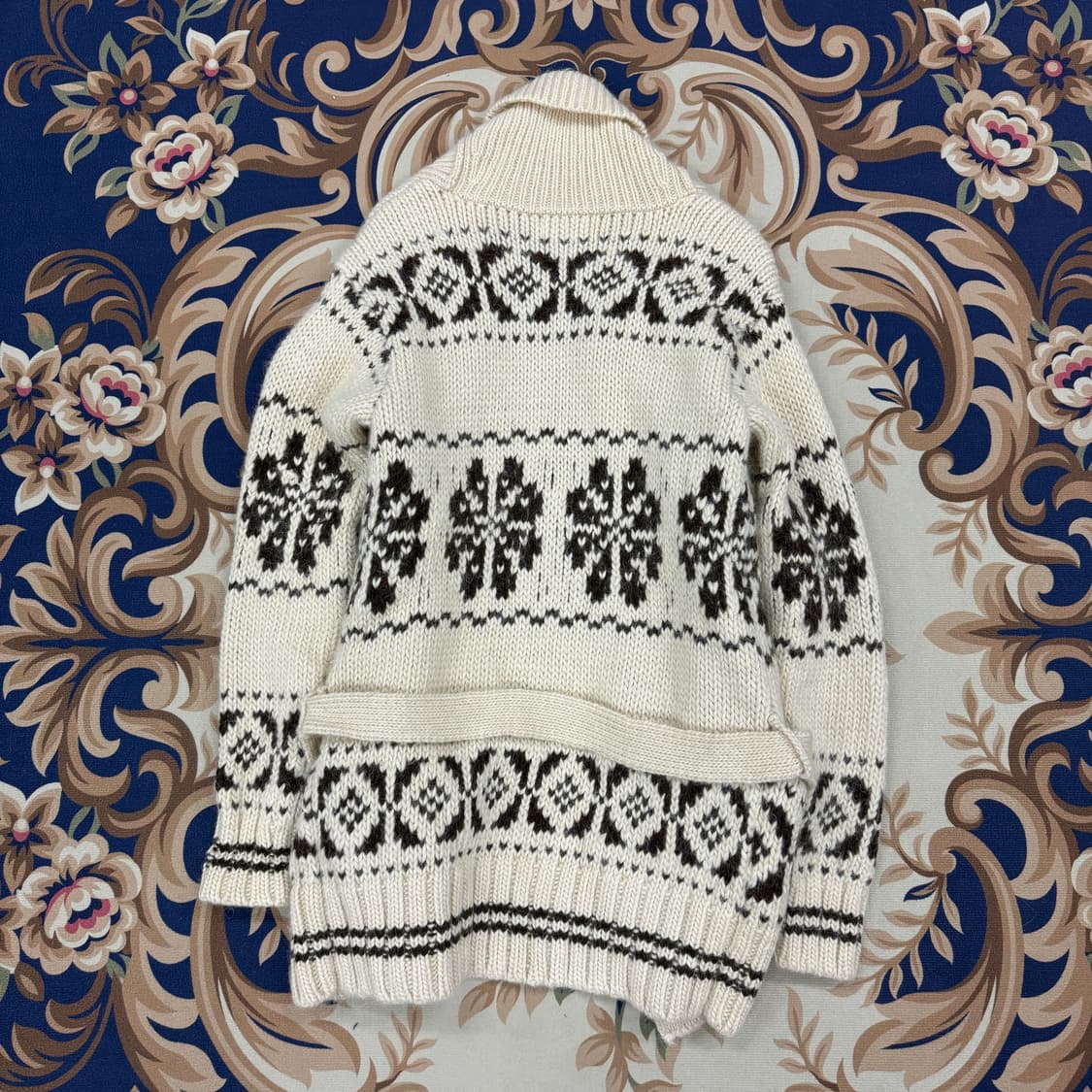 (XS)폴로 랄프로렌 데님앤 서플라이 눈꽃 울 숄 가디건 상품이미지5