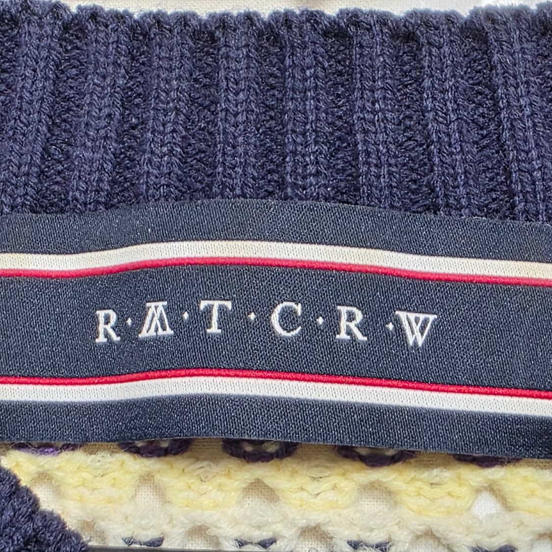 0191[RAYCEY] 퍼플 스트라이프 브이넥 니트 S 상품이미지6