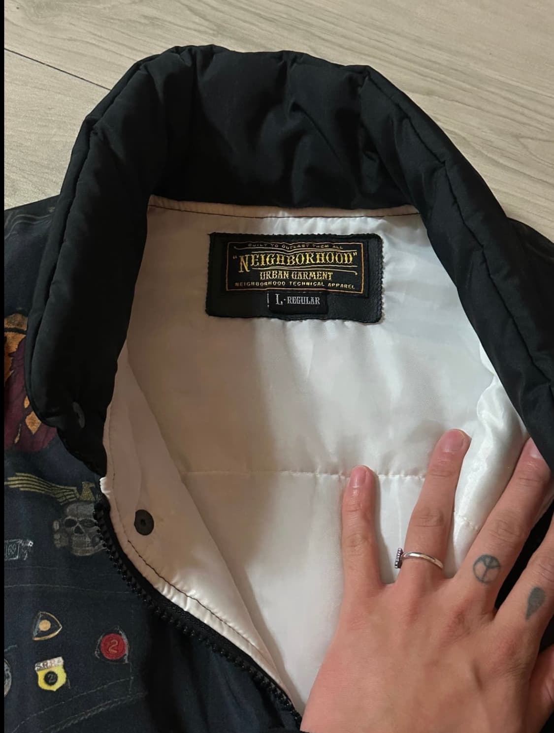 네이버후드 신슐레이트 전사 프린팅 자켓 상품이미지3