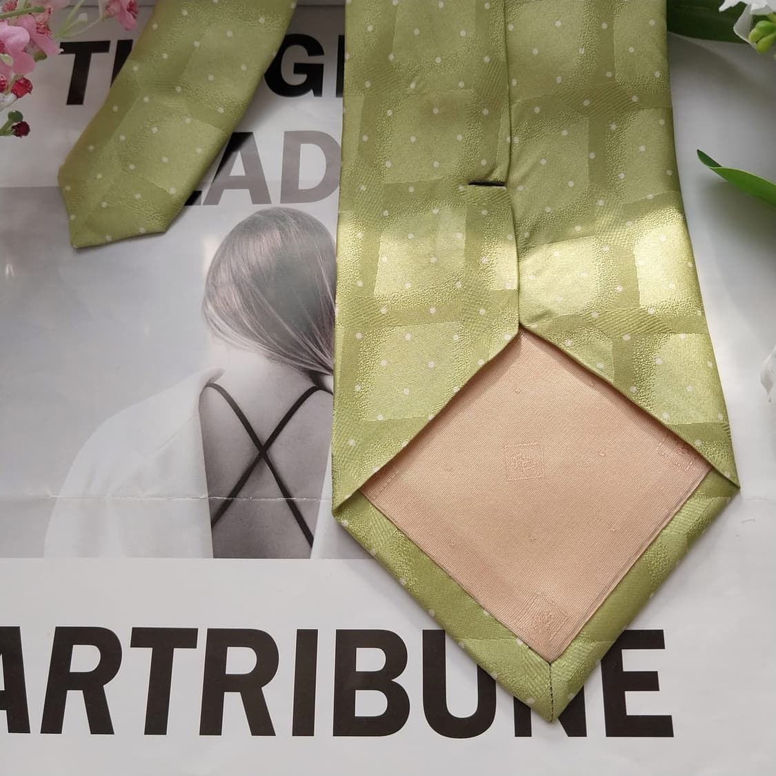 발망 실크 미니 도트 지오메트릭 넥타이 9.8cm A+~A등급 K1601 상품이미지8