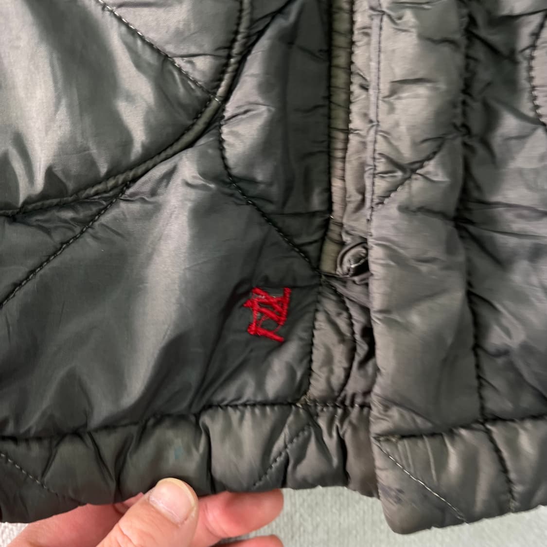 100 스톤아일랜드 90s 퀄팅 카키 자켓 상품이미지6