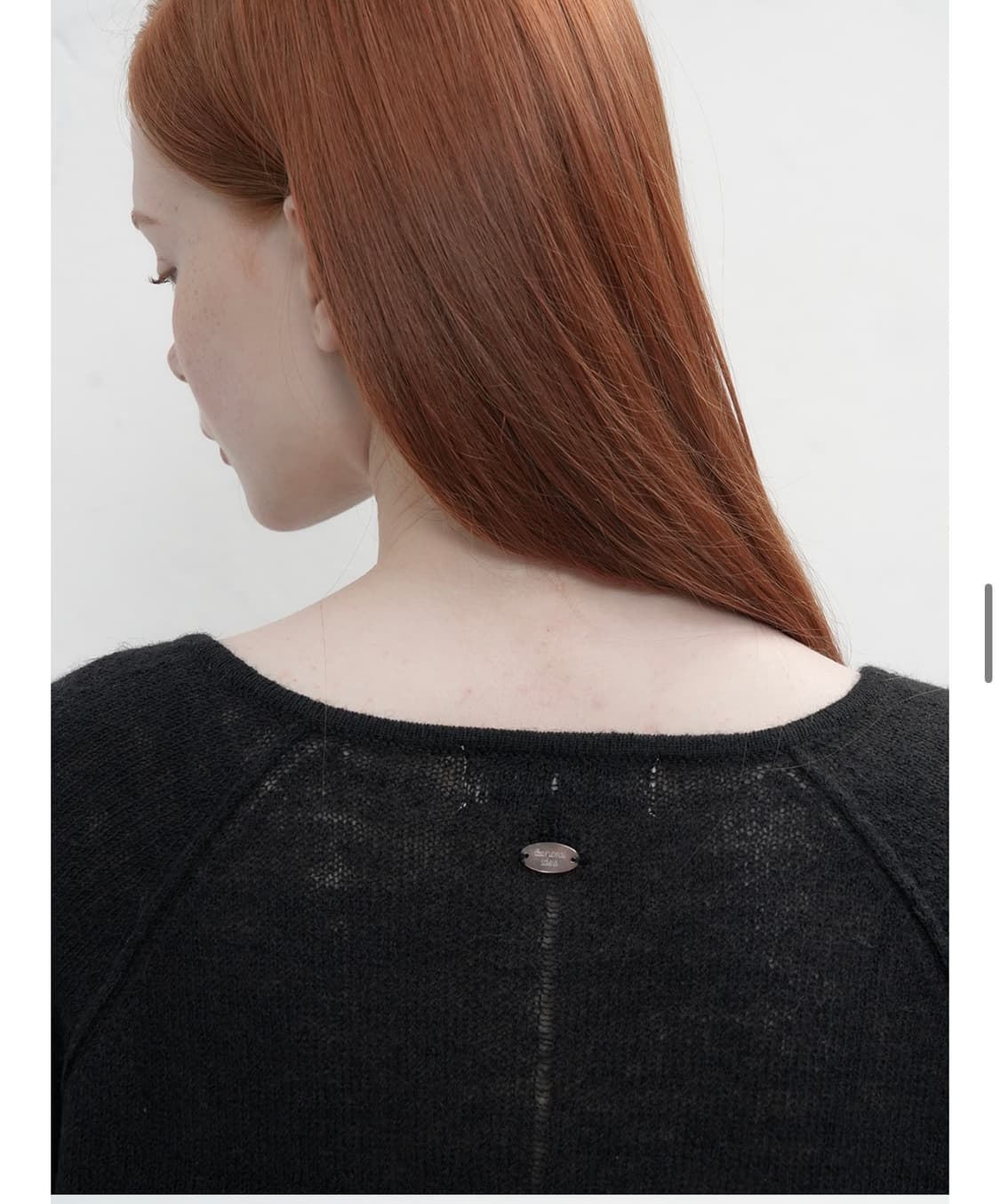 제너럴아이디어 울 시스루 티 상품이미지2