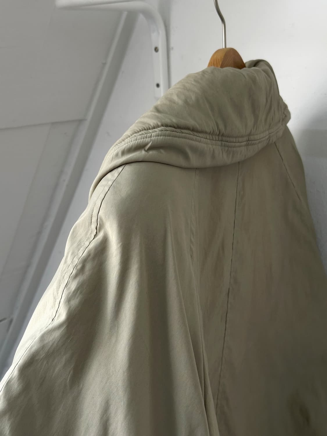 Padded over design double parka 상품이미지5