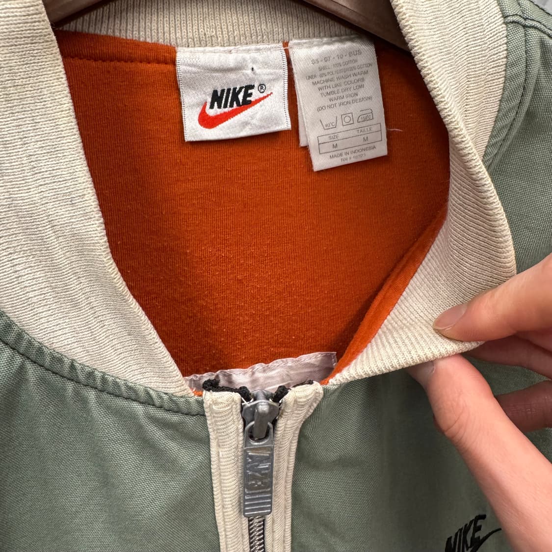 나이키 X AJ23 에어조던 베스트 후면 레터링 로고 포인트 카키 상품이미지8