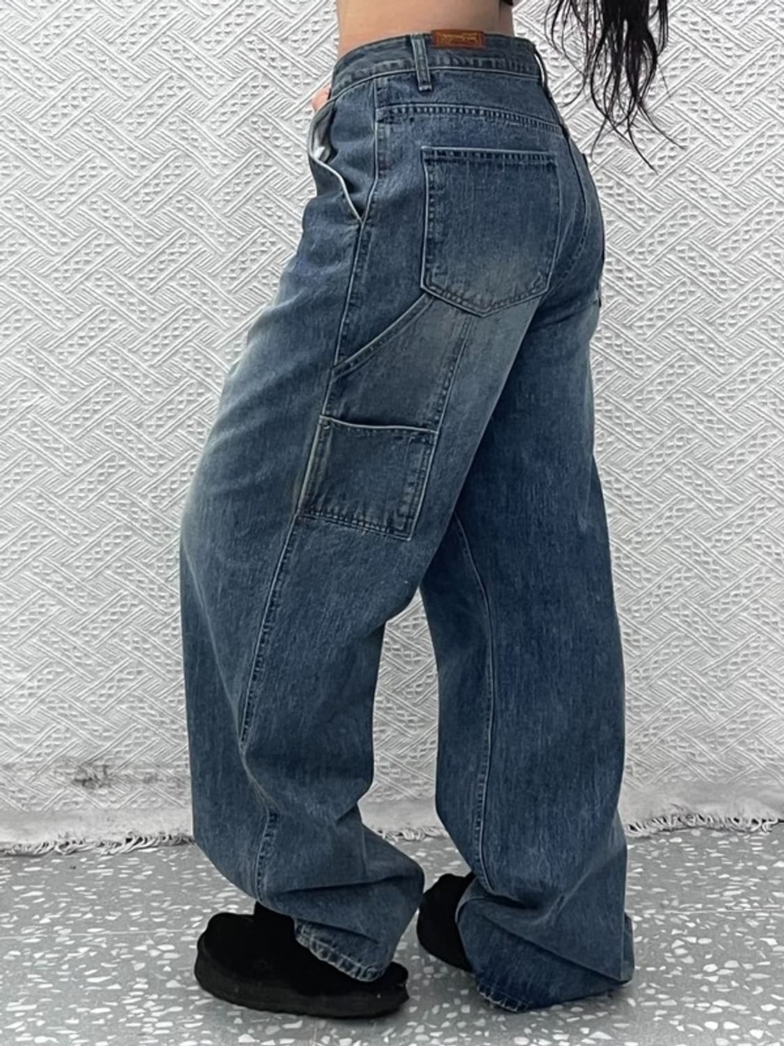 시도 올드스쿨 레트로 빈티지 워싱 와이드 데님팬츠 3 C10766 상품이미지1