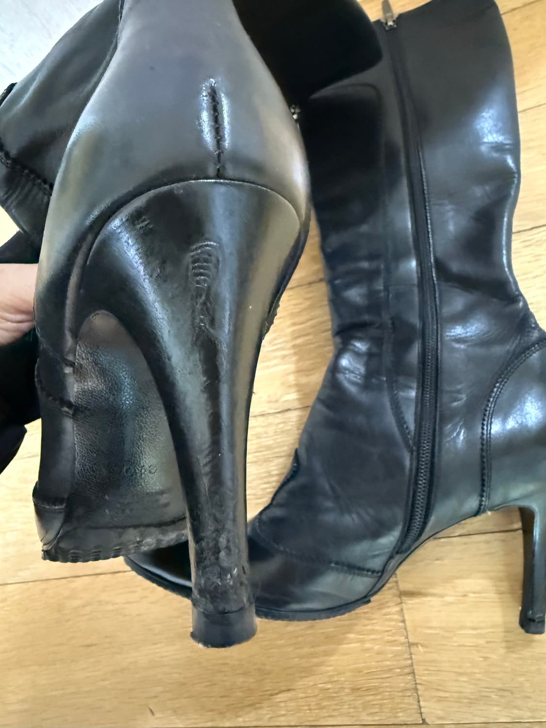 SAERA 세라 여성 소가죽 롱 부츠 240mm 상품이미지7