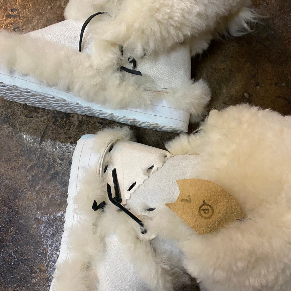 (7) imperfect Malibu cowboy 양털 부츠 상품이미지5