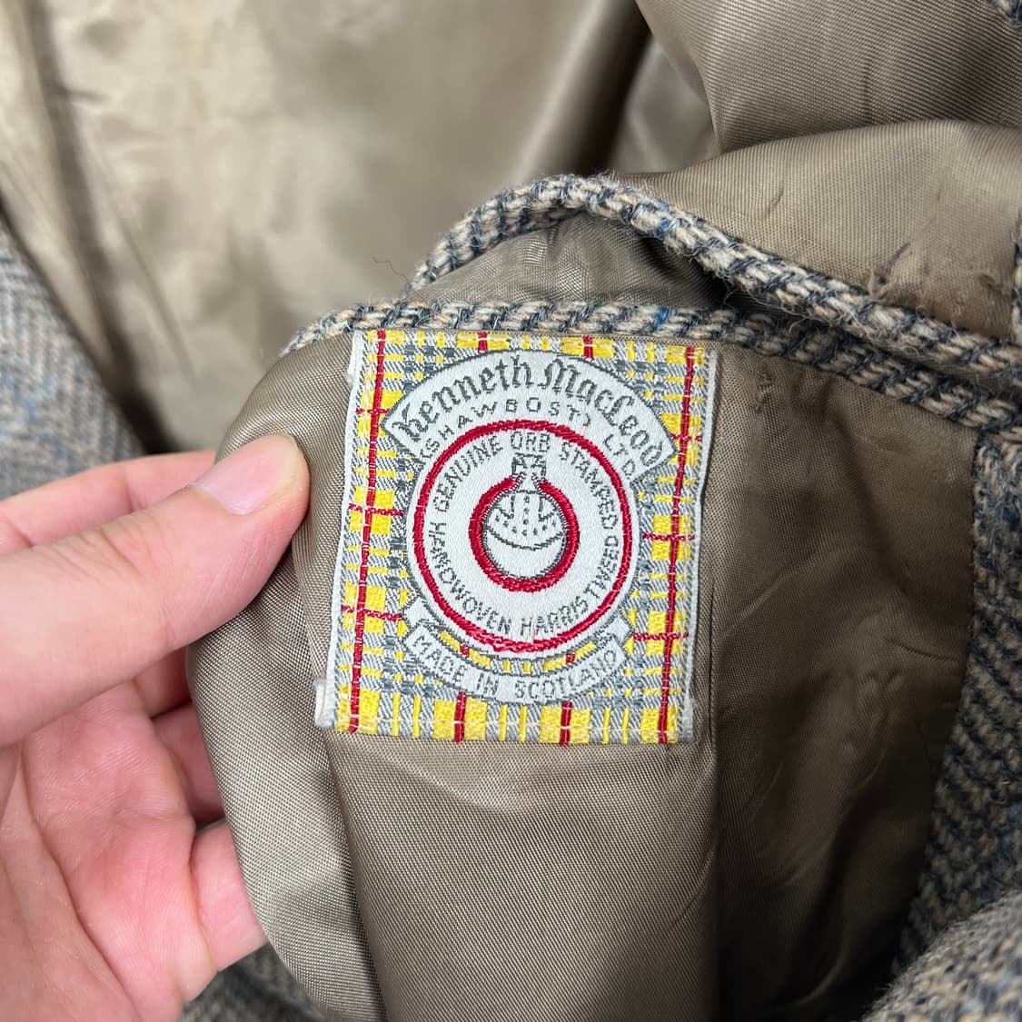 1990s Kenneth 헤링본 투버튼 블레이저 상품이미지6