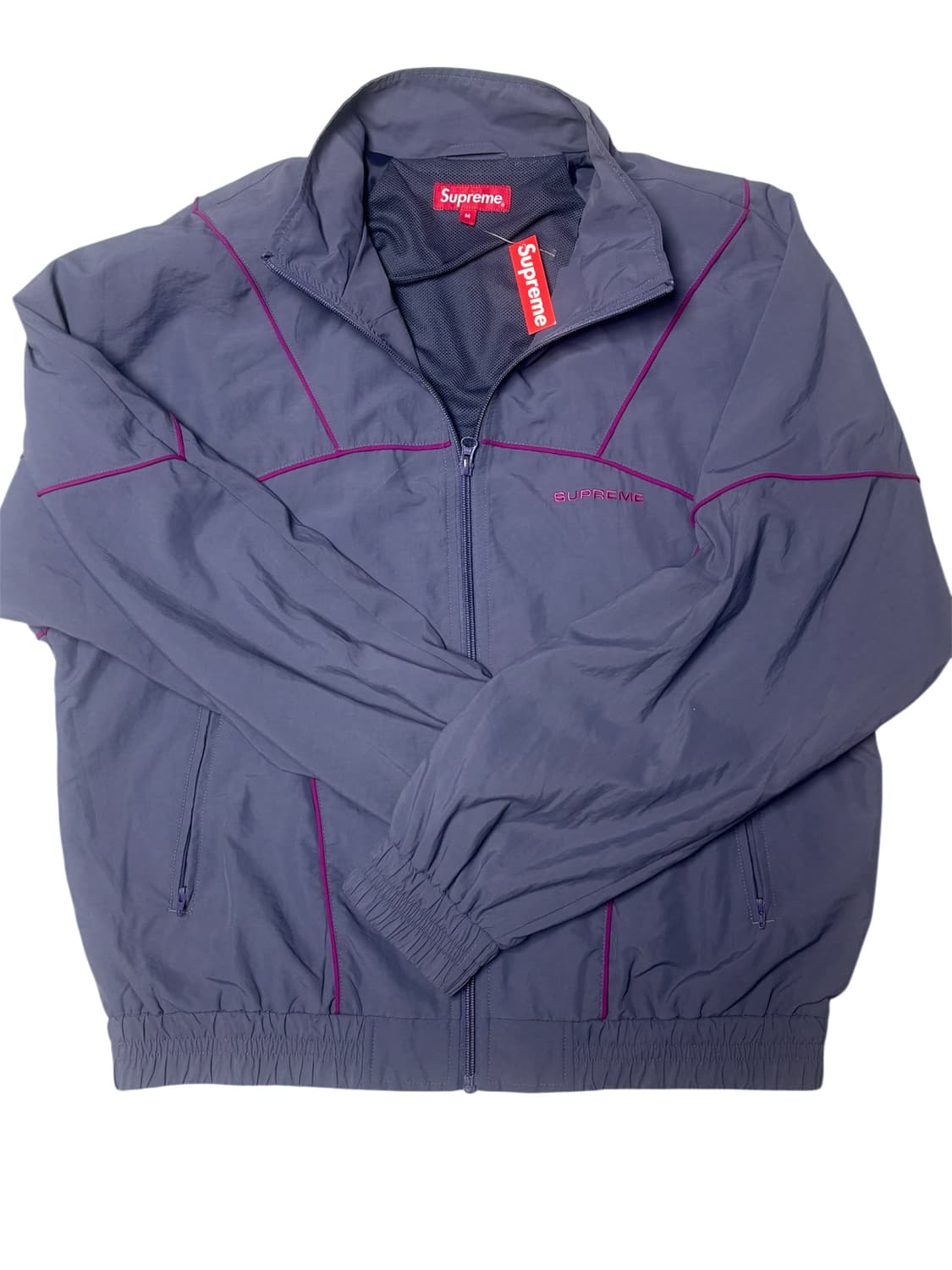 (S) 슈프림 파이핑 트랙 자켓 그레이 상품이미지1