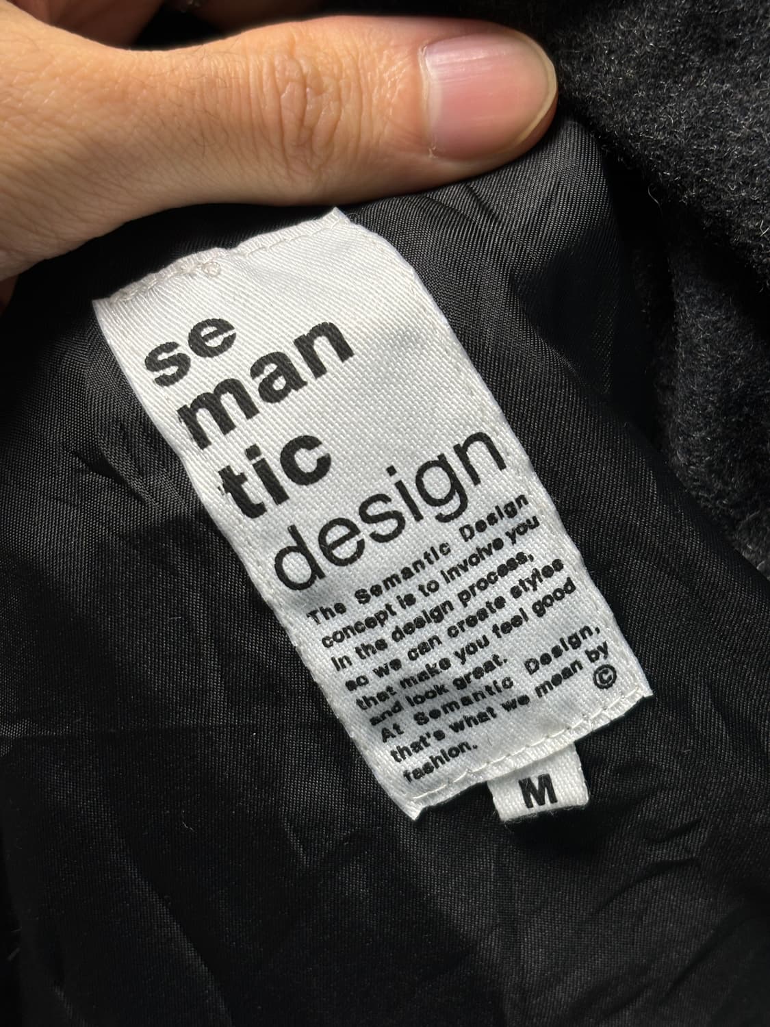 세만틱 디자인 퍼후드 울자켓 상품이미지9