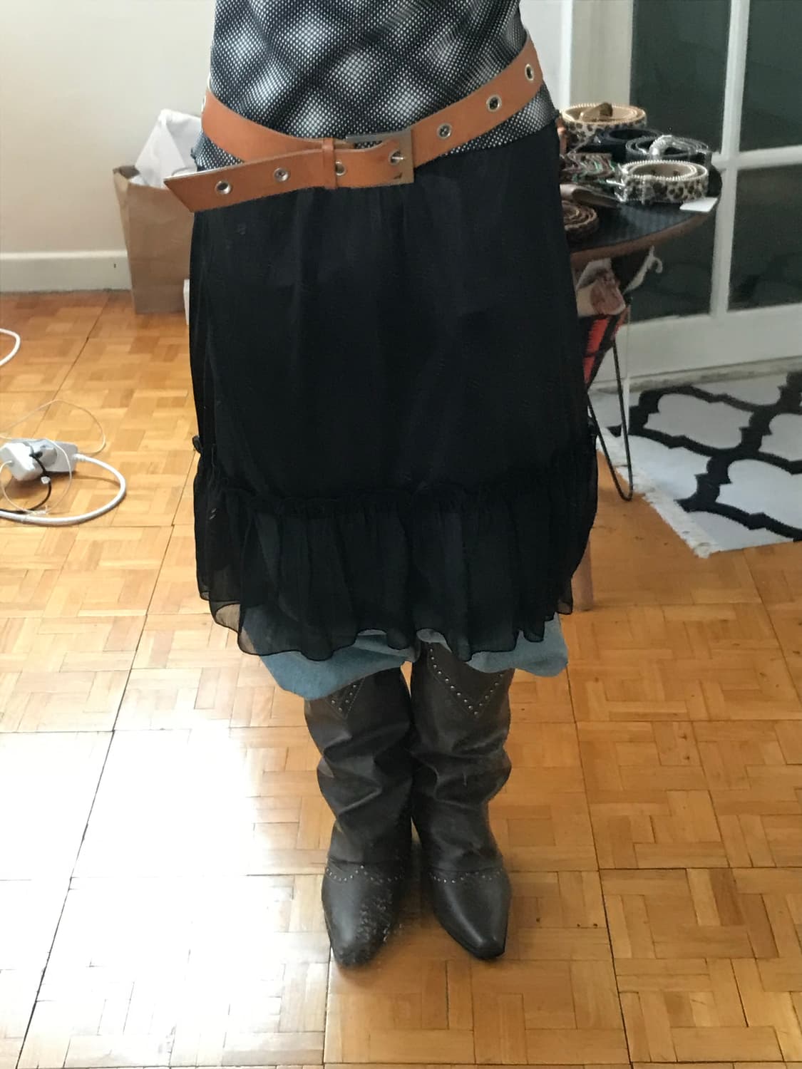 vintage frill skirt 상품이미지3