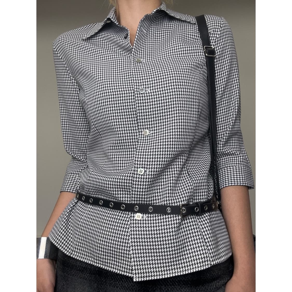 빈티지 하운드체크 셔츠 상품이미지1