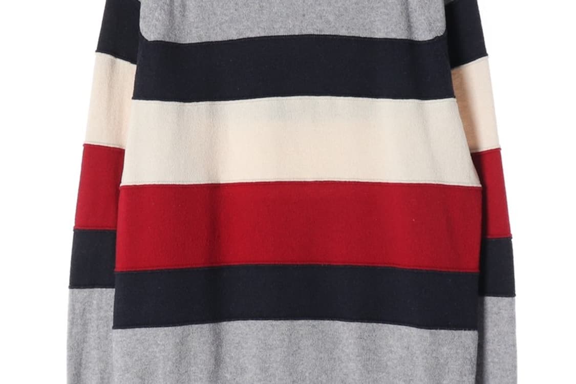 타미힐피거 시그니처 배색 라운드 니트 XL 상품이미지4