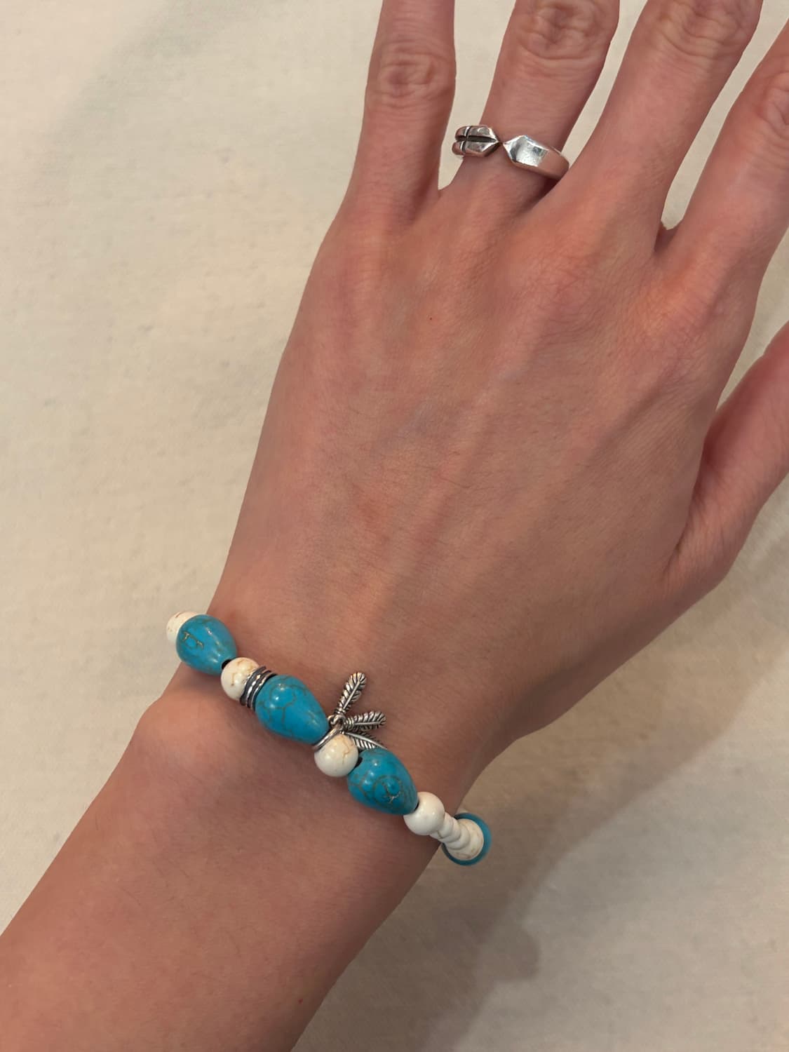 Turquoise Feather Bracelet 상품이미지9