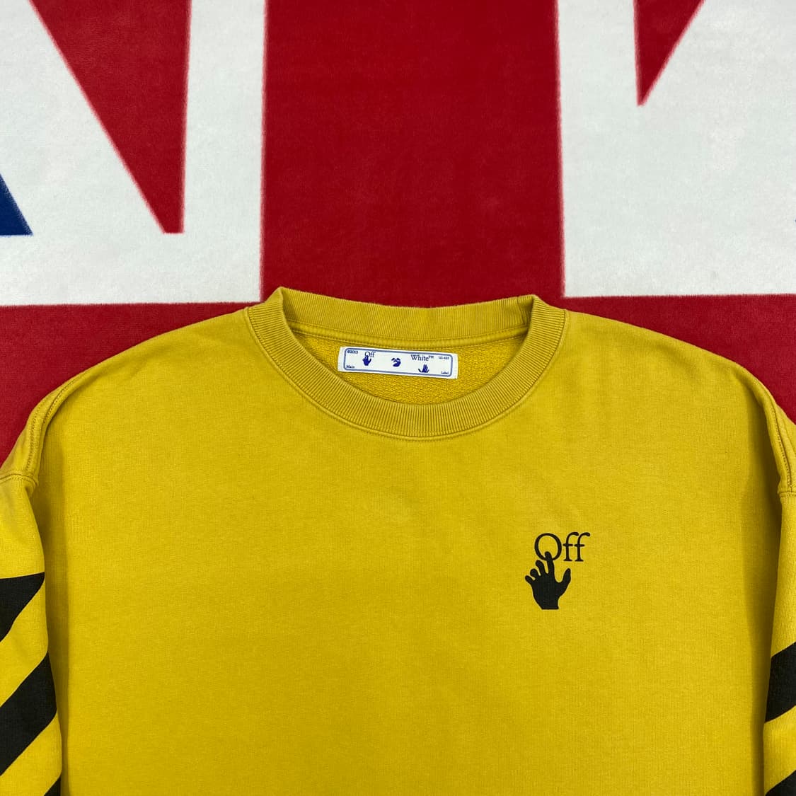 오프화이트 디아그 어그리먼트 맨투맨 L 상품이미지5