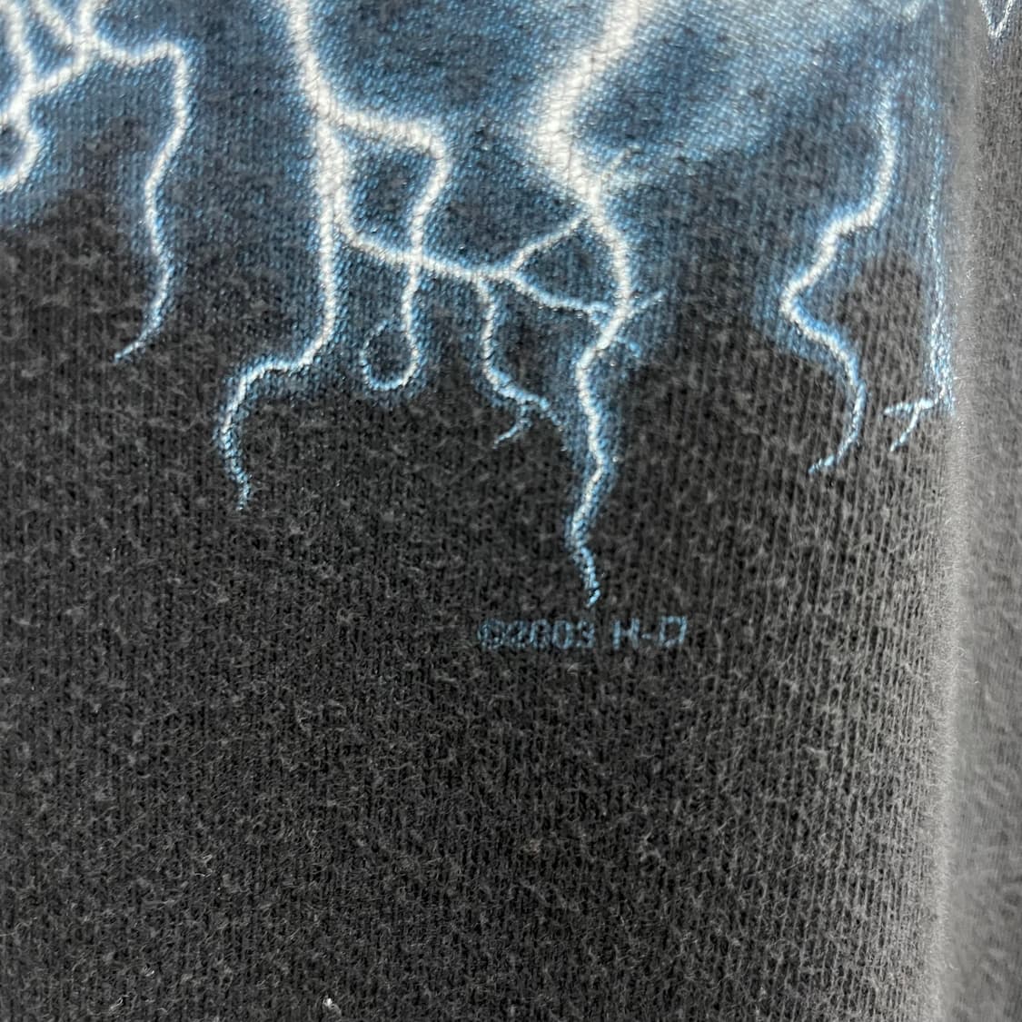 할리데이비슨 00s 라이트닝 번개 페이딩 빈티지 반팔 티셔츠 상품이미지5