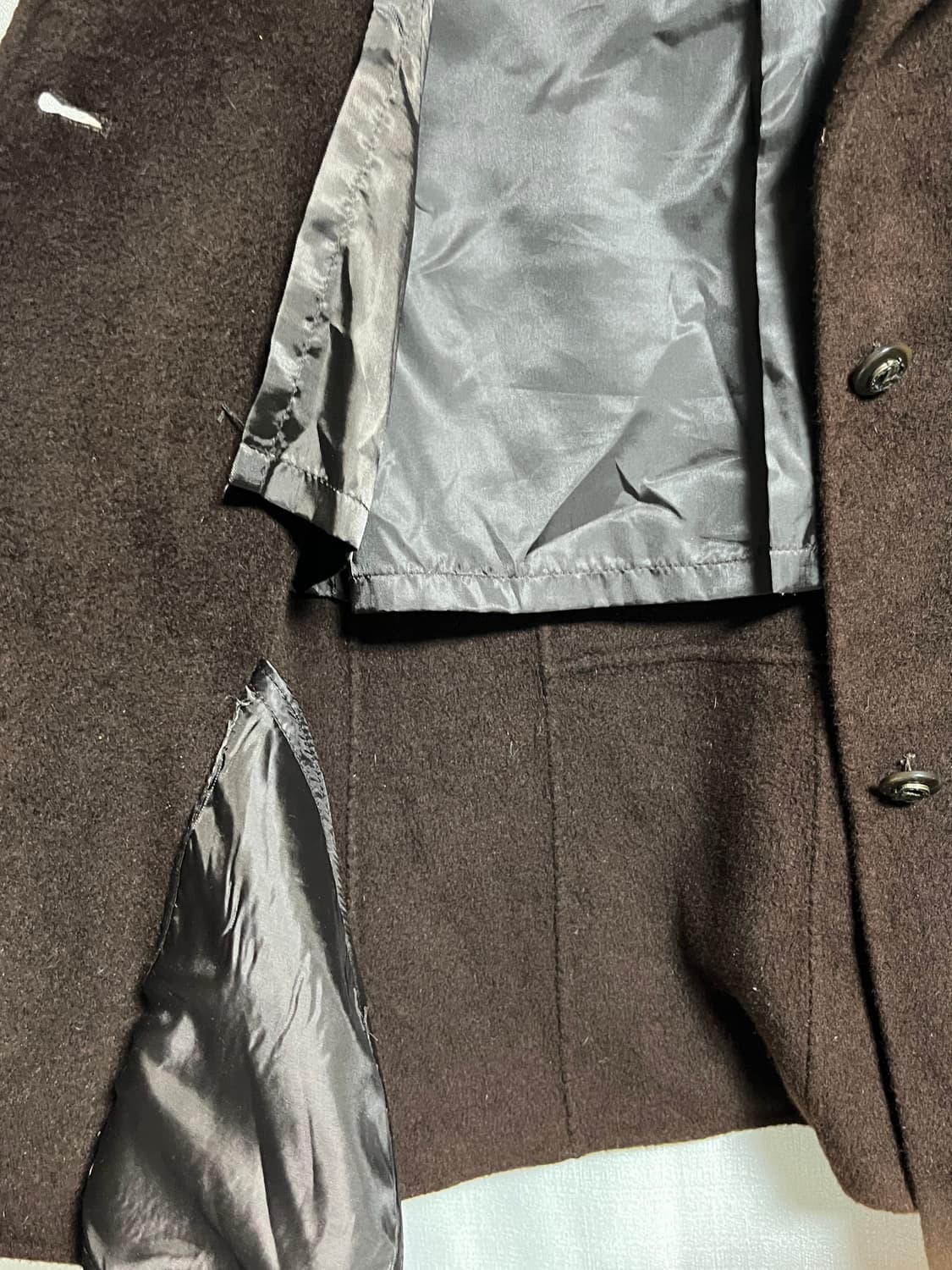 ANSICH 앙고라 모 브라운 숏자켓 S 상품이미지3