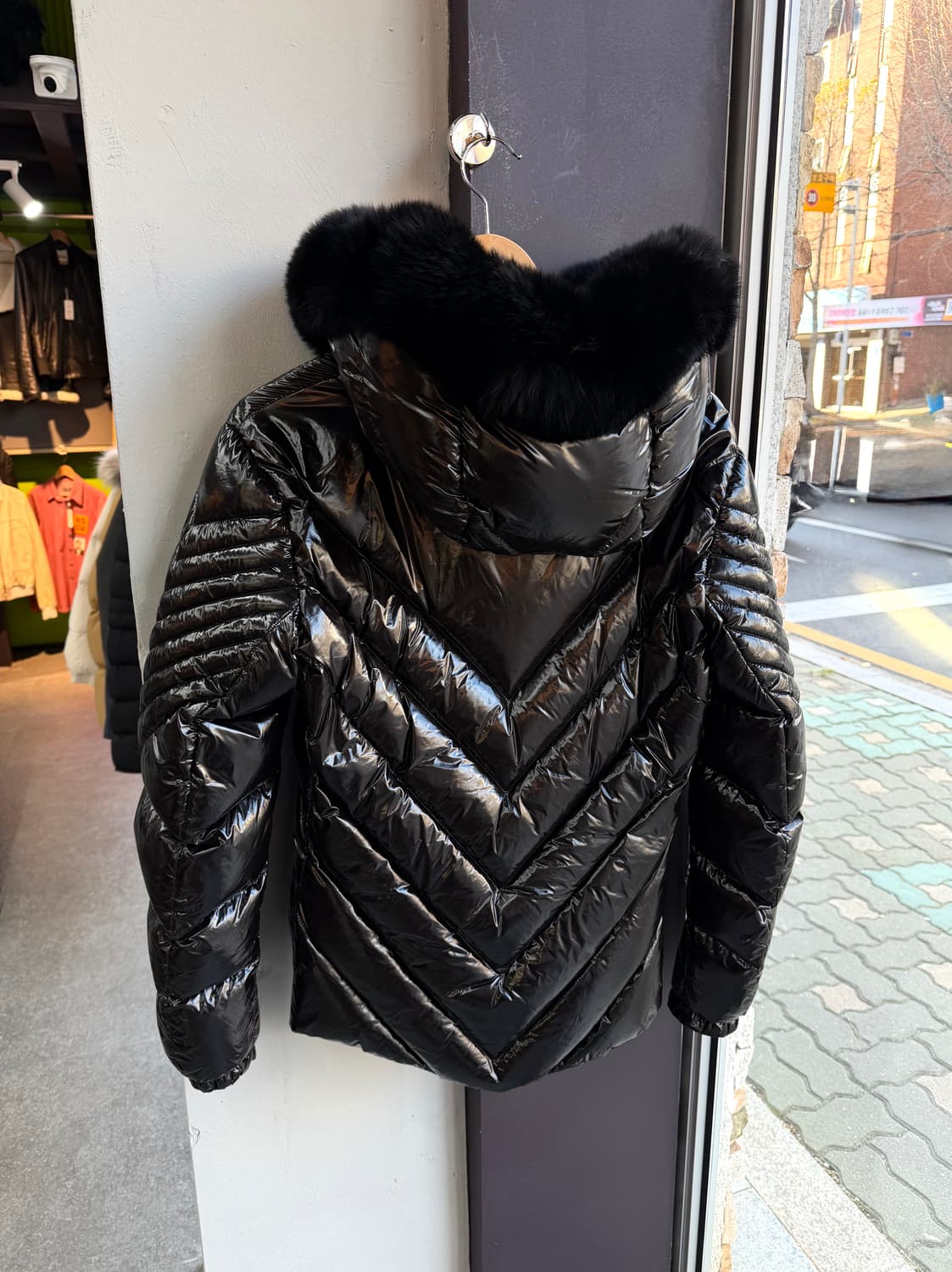 M/ 필립플레인 폭스퍼 구스다운 유광패딩 상품이미지8