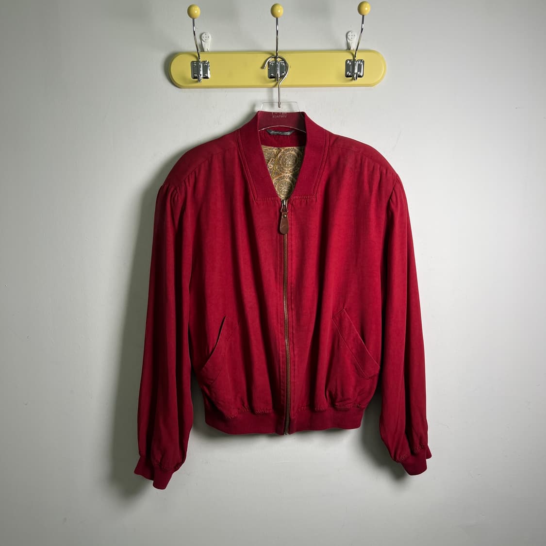 pennesi 페네시 이탈리아 빈티지 레드 봄버 자켓 48 상품이미지1