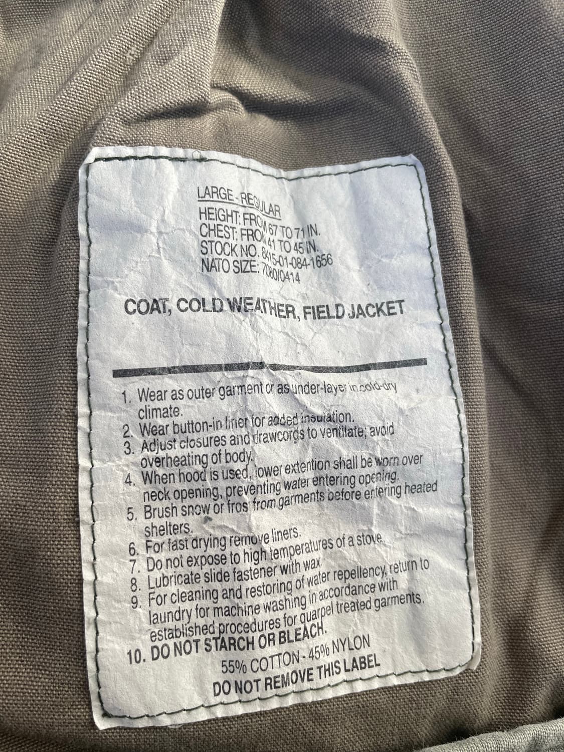 U.S. Army M-65 Field Jacket  상품이미지10