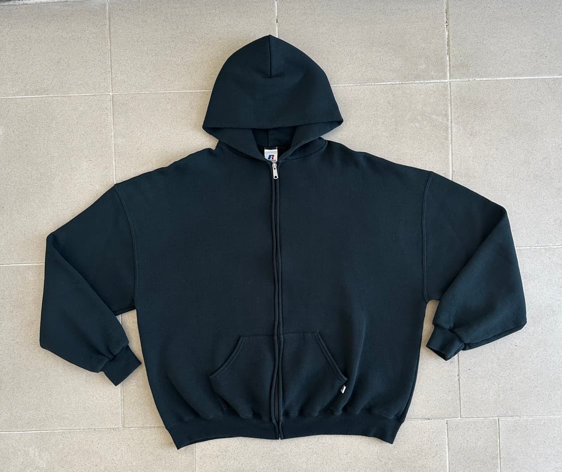 00s 빈티지 러셀 후드집업 그린 XXL 상품이미지1