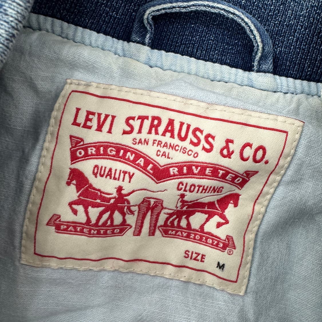 M(100)리바이스 데님 블루종 자켓  상품이미지7