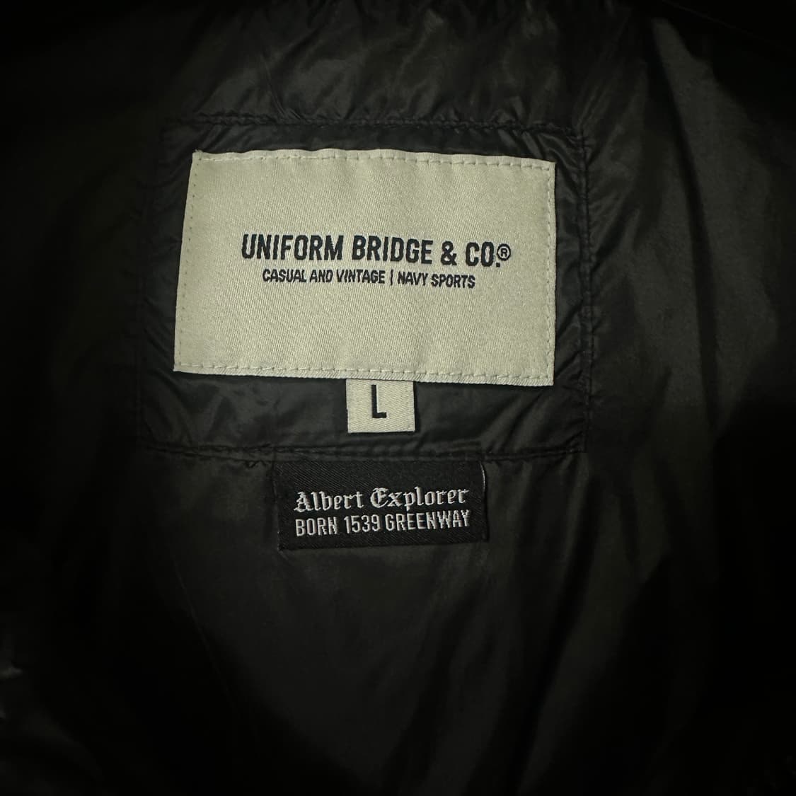 L 유니폼브릿지 덕다운 패딩조끼 블랙 상품이미지3