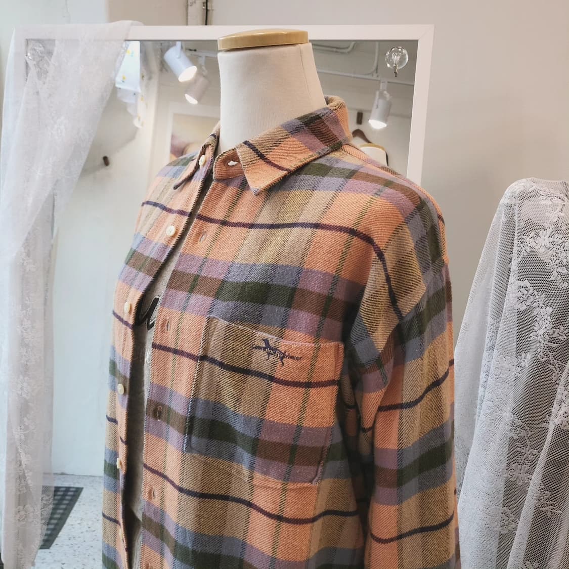 멀티체크 플란넬 셔츠 상품이미지9