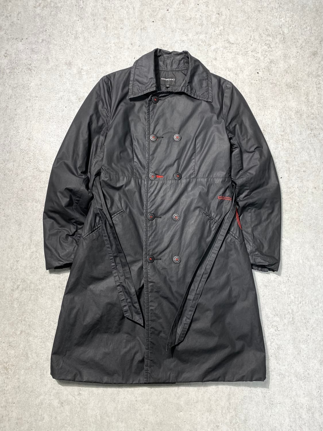 [M] 00s Calvin Klein 캘빈클라인 벨티드 더블 코트 상품이미지1