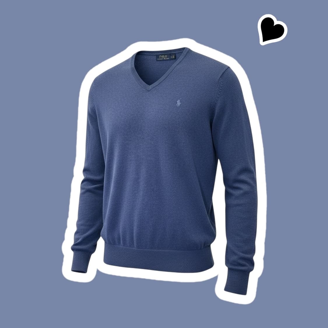 신형 폴로 랄프로렌 코발트블루 브이넥 니트 상품이미지1