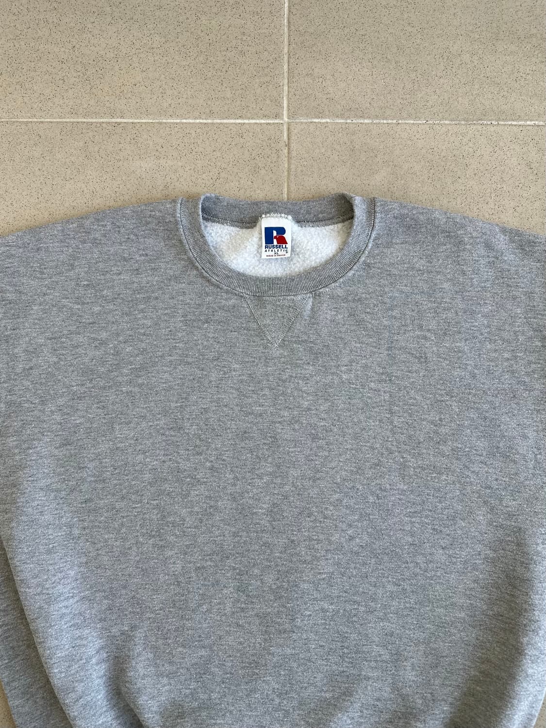 90s 빈티지 러셀 스웻셔츠 그레이 XL 상품이미지4